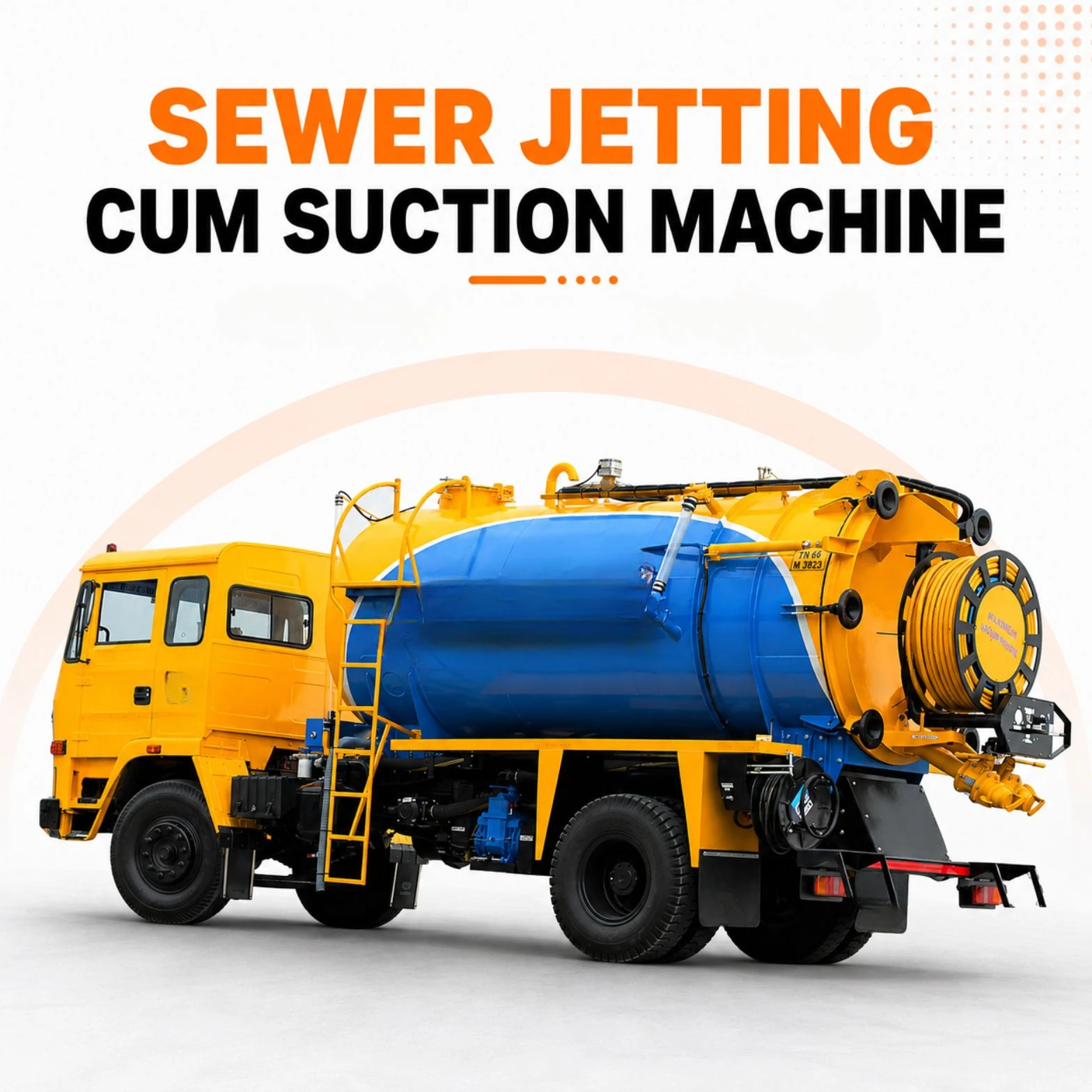 Sewer Jetting Cum Suction Machine