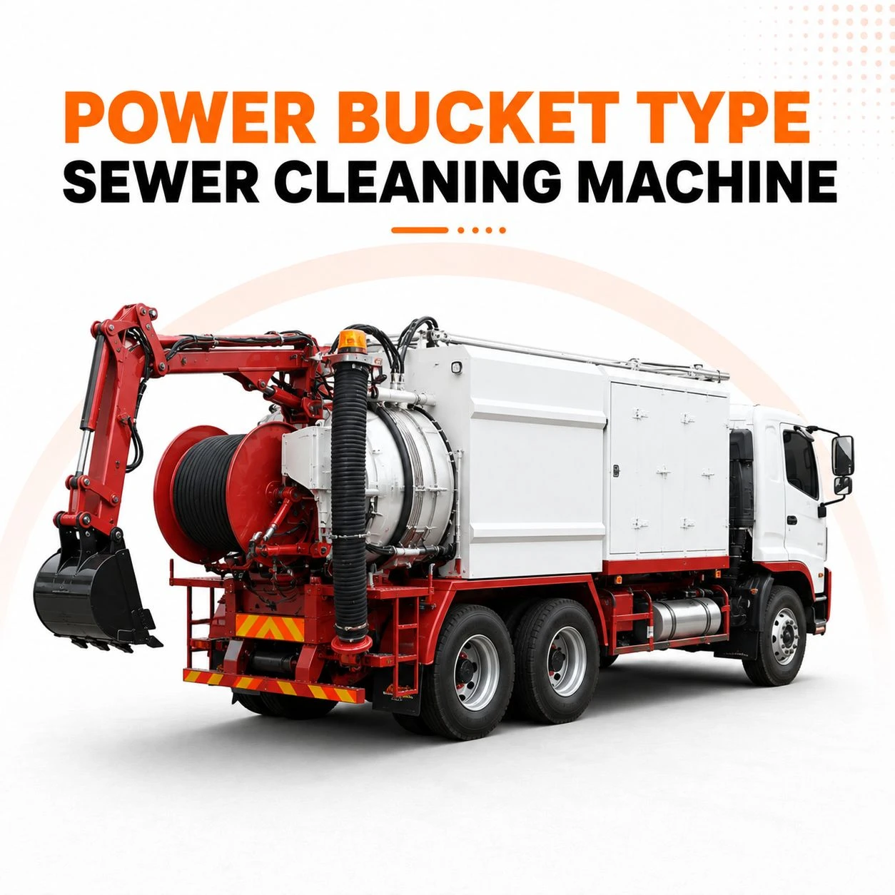 Power Bucket Type Sewer Cleaning Machine